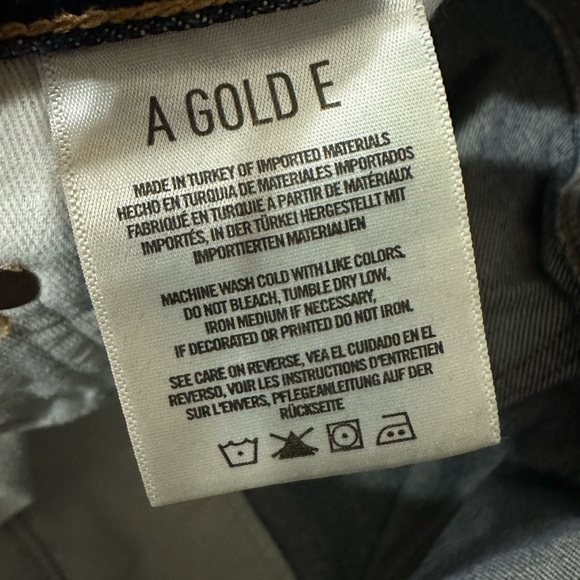 AGOLDE Quinn high rise distressed denim skirt in ransom wash A068C-811 size 28 - Picture 4 of 10